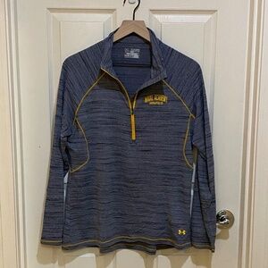 Naval Academy-Annapolis-Under Armour-Quarter Zip-Yellow/Blue-Women's 2XL‎